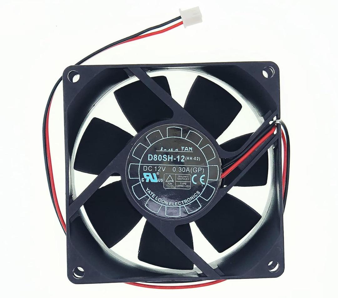 New power supply chassis cooling fan For YaLnFAN D80SH-12 8025 size:80*80*25mm DC12V 0.3A 2-Wire 2-Pin