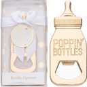 YKLIGTN 50PCS Baby Bottle Openers for Baby Shower Favors, Gifts, Decorations, or Souvenirs with Gift Box, Popping Design for Boy or Girl
