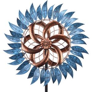 MUMTOP Wind Spinners Outdoor Metal 6.5 FT Large Two-Way Wind Sculptures for Patio Yard and Garden Decor