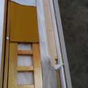 KEIKI Twin XL Over Queen Bunk Bed, Kids Wooden Floor Bed Frame with Ladder & Guardrail, Convertible to 2 Separated Teens Beds Frames, Upper Bedframe No Spring Box Needed, Easy Assembly, Brown