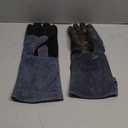 Fireplace Gloves Fire Heat Resistant: Dark-Grey 16IN 932 - Fireproof Leather for Fireplace Fire Pit Wood Stove Campfire Furnace BBQ Grill Oven Stick Mig Welding Welder Gear - Birthday Gift XL