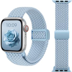 Compatible with Apple Watch Band for Small Wrists, Adjustable Braided Magnetic Nylon Strap for Women, Fits 38mm 40mm 41mm 42mm 44mm 45mm 46mm 49mm, Series 10 9 8 7 6 5 4 3 2 1 SE Ultra