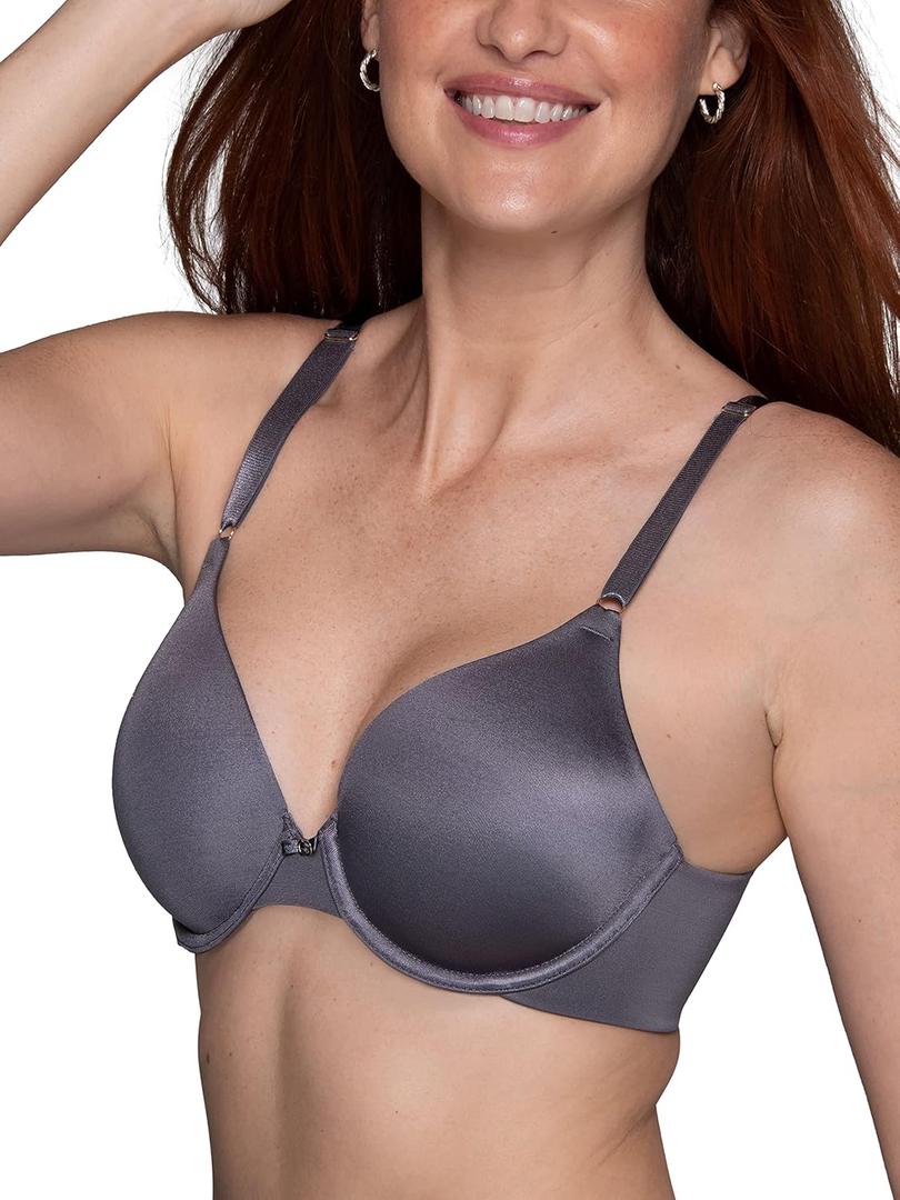 Vanity Fair Women's Full Coverage Beauty Back Smoothing Bra, 4-Way Stretch Fabric, Lightly Lined Cups up to DD (36B)