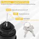 M MATI Ignition Key Switch for Kawasaki Mule 3000 3010 3020 2001-2008 27005-1244