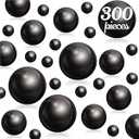 Cusmation 300 Pcs Floating Beads for Vases and 800 Pcs Water Gel Beads for Vases, Beads for Vases Plastic No Hole Pearls Floating Beads Filler Table Scatters Candle Centerpiece Home Decor 8/ 14/ 20 mm