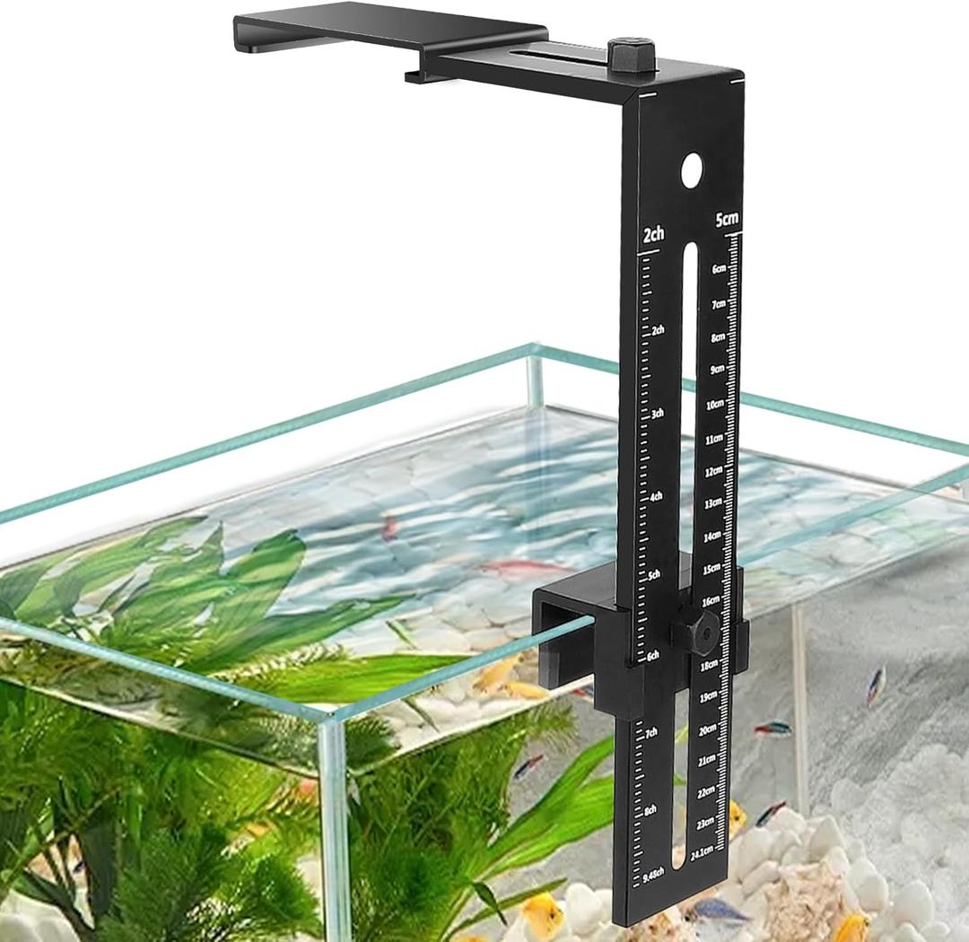 hygger Aquarium Light Clip Holder (for HG-978) (1), Aquarium Fish Tank Light Riser/Holder/Bracket/Stand/Mount