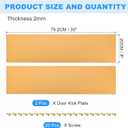 uxcell 2pcs Door Kick Plate, 8 x 30 Inches Aluminum Kick Plate Door Plate, 2 mm Thickness, for Exterior Front Door or Back Door, Gold