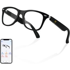 AI Smart Translation Glasses, Noise Reduction & Anti-Blue Light, Powered By GPT, Support 110+ Languages Multi-Functional Translator Glasses, Unisex Audio Bluetooth Glasses for Work, Game & Reading