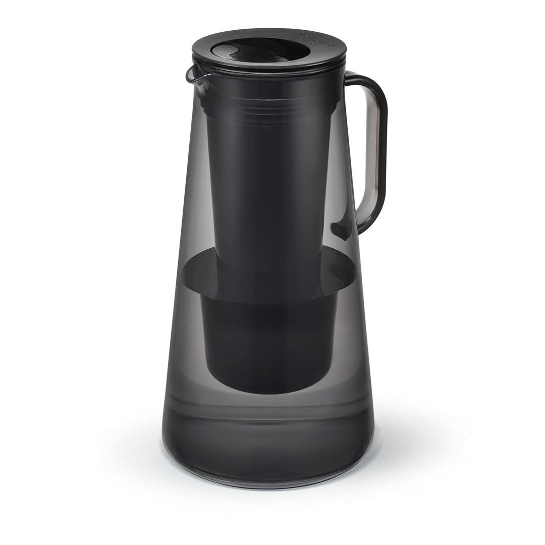 LifeStraw Home Water Filter Pitcher, 7-Cup, Obsidian, BPA Free Designed for Everyday Protection Against Bacteria, parasites, microplastics, Lead, Mercury, PFAS, and a Variety of Chemicals