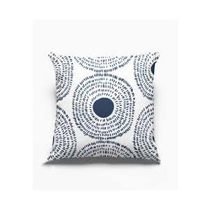 Pillow Shell 100% Polyester Blue And White 18x18