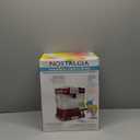 Nostalgia Snow Cone Shaved Ice Machine - Retro Table-Top Slushie Machine Makes 20 Icy Treats - Includes 2 Reusable Plastic Cups & Ice Scoop - Retro Red
