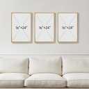Framed Neutral Abstract Wall Art Set of 3, Modern Black and White Beige Canvas Prints Paintings Artwork for Walls, Minimalist Pictures for Bedroom, Living Room, Dining Room Wall Decor 16x24 In