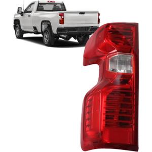 Tail Light Fit for 2019-2023 Silverado 1500 2500HD 3500HD Rear Brake Left Driver Side Taillights w/Bulb