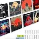 12-Inch Clear Acrylic Vinyl Record Shelf Wall Mount, 8-Pack Floating Album Display for Vinyl Records, Books, and Dcor  Perfect for Living Room, Bedroom, Bathroom, or Kitchen,