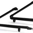 Ski & Snowboard Roof Rack with Sliding Extension, Ski Rack for Car Roof, Universal Ski Rack with Anti-Theft Lock, Fits 6 Pair Skis or 4 Snowboards, Mounting Clamp Hook Fits Most Cross Bars