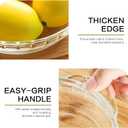 4 Packs Glass Pie Plates, MCIRCO Deep Pie Pans Set (7"/8"/9"/10"), Pie Baking Dishes with Handles for Baking and Serving, Clear
