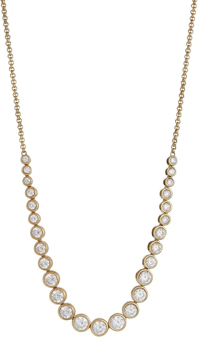 Alex and Ani Crystal Tennis Necklace