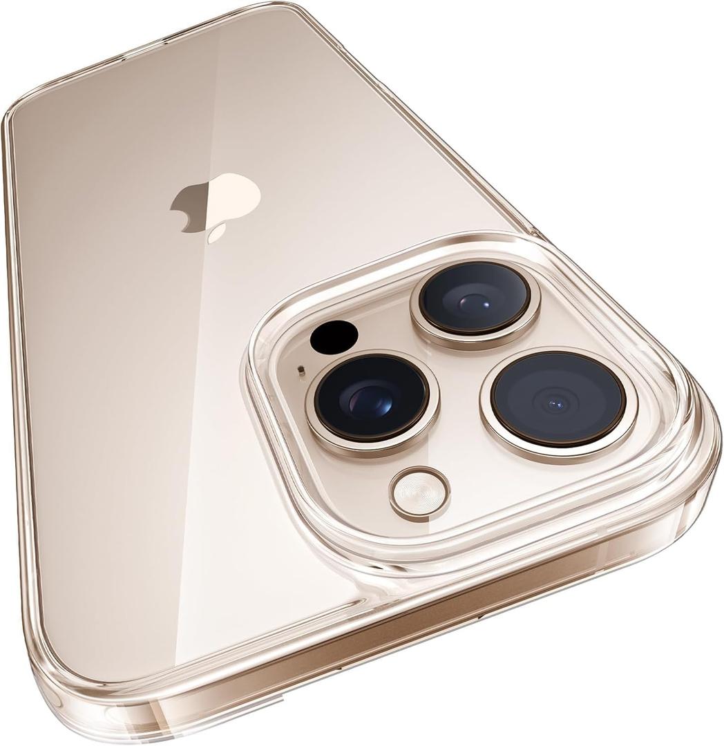 TORRAS Crystal Clear for iPhone 16 Pro Max Case, [Anti-Yellowing][Military-Grade Protection] X-ShockShield 3.0 Cushioning Shockproof, Slim Transparent Soft Bumper Protective Phone Cover 6.9", Clear