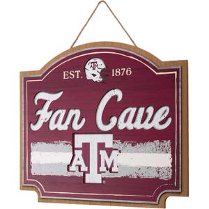 FOCO NCAA Official Primary Logo Established 15" Fan Cave Wall Sign (Texas A&M Aggies, One Size)