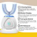 360 Ultrasonic Toothbrush, Automatic Toothbrushes Auto Sonic Tooth Brush, Teeth whitening Brush with Timer & Wireless Charging 360 Ultrasonic Electric Toothbrush for Adult