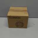 Semi Flush Mount Crystal Ceiling Light Pack of 2, Metal Cage Hallway Ceiling Lamps, Farmhouse Ceiling Light Fixture, Industrial Crystal Chandelier for Corridor Bathroom Kitchen (Black, 7.5 Inch)