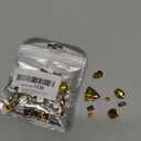 Choupee 48PCS Mixed Shapes Flatback Sew On Glass Rhinestone Sewing Claw Rhinestone for Craft, Clothes, Garments, Dress, Earring, Belt and Shoes (Champagne, Gold Claw)
