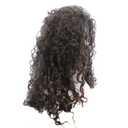 karlery Women's Fluffy Curly Dark Brown wig Halloween Cosplay Wig Anime Costume Party Wig