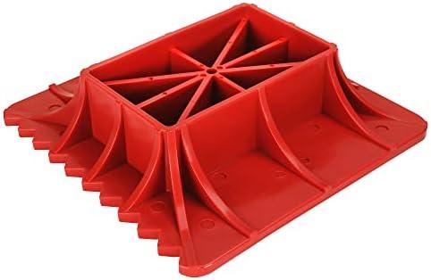 Seven Sparta Off-Road Base Compatible with Hi Lift Jack PP Pad to Alleviate Jack Hoisting Sinkage (Red)
