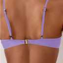 SweatyRocks Women's 2 Piece Bikini Set Spaghetti Strap High Cut Push Up Underwire Swimsuit (Purple, S)