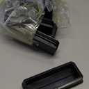 Uxcell 8 Pcs Rectangle Tubing End Caps 4 x 1 19/32 Inch Plastic Hole Plugs Insert End Cap for Metal Tubing Post Chair Leg Table Bookshelves Furniture, Black