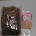 Curly Wig Afro Curly Wigs for Black Women Afro Kinky Curly Wig With Bangs Full and Fluffy Glueless Wig Synthetic Hair Replacement Wigs for Cosplay and Daily (Ombre Brown, 16inch)