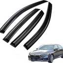 Window Visors Rain Guards for 2018-2022 Honda Accord 4-Door, Tape-on No Drill 4-Piece Side Window Deflectors, UV Resistant Wind Noise Reduction