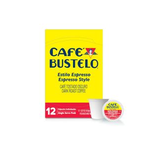 Caf Bustelo Espresso Style Dark Roast, Single Serve Coffee Pods, 12 Count (Pack of 1), BBD: JUN 28/2026
