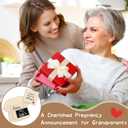 Novabright Grandparent Reveal Keepsake Pregnancy Announcement for Grandparents I Can't Wait to Meet You Ultrasound Picture Frame Keepsake Box Baby Announcement Sign Love at First Sight Gift