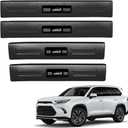 Scratch Resistant Door Sill Protector ABS for Grand Highlander (Include Hybrid) & TX TX350 500h 550h+ Protective Cover Film Compatible with LE/XLE/Limited/Platinum Trims Grand Highlander Accessories