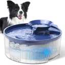170oz/5L Dog Water Fountain, Large Extra Quiet Pet Water Fountain, Automatic Dog Water Bowl Dispenser with LED Light, Multi-Filtration Cat Water Fountain for Dogs and Cats