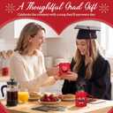 Pickmesh Graduation Coffee Mug Set of 6, 10 oz Red Ceramic Enamel Mugs with Handle, Class of 2026 & Congrats Grad Designs, Graduation Party Supplies, Grad Gift Cups for Coffee Tea Cocoa