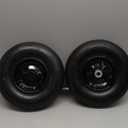 4.00-6 Flat-free Tire and Wheel, 13" Wheelbarrow Wheels and Tires with 5/8" or 3/4" Bearings 4.00-6 Solid Tires Replacement for Wheelbarrow, Gorilla Cart, Hand Trucks, Garden Carts(2 PCS)