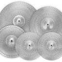 Low Volume Cymbal Pack Silver Mute Cymbal 14"/16"/18"/20" 5 Pieces Drum Cymbal Set