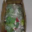 Dolicer 2Pcs 13Ft Artificial Eucalyptus Garlands with Flowers - 8 Roses, Faux Floral Greenery Garlands with 13Ft String Lights Fake Flowers Vines for Wedding Table Centerpieces Arch Party Decor (Red)