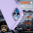 SPIDERCASE Designed for iPhone 13 Case, [10 FT Military Grade Drop Protection] [with 2 pcs Tempered Glass Screen Protector] Slim Case for iPhone 13 6.1 inch (Purple)