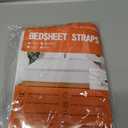 Fitted Bed Sheet Straps Bedroom Bed Sheet Holder Sheet Fasteners Keep Sheets in Place Elastic Sheet Strap Mattress Sheet Holders for All Mattress Sizes (Twin)