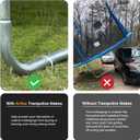 Heavy Duty Trampoline Stakes Anchors High Wind U Type Sharped Ends Safety Ground Anchors Galvanized Steel 11.8 inch for Soccer Goals,Tents and Garden Decorations (Silver)