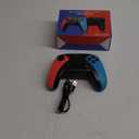 Wireless Switch Controller for Switch/Lite/OLED Controller, Switch Controller with a Mouse Touch Feeling on Back Buttons, Extra Switch Pro Controller with Wake-up,Programmable, Turbo Function (Red+Blue)