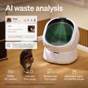 PETLIBRO Automatic Litter Box with Accessories Kit, Large Open-Top Self Cleaning Litter Box with AI-Camera Waste Analysis, Multi-Cat Recognition, Usage Tracking and Auto Odor Control