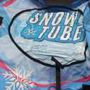 48'' Snow Tube with Premium Canvas Cover for Kids and Adults, Inflatable Heavy Duty Snow Tube Made by Thickened Bottom, Sled Winter Outdoor Fun Toys for Children Boys Girls