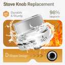 AEZ73453509 Stove Knob Replacements Fit for lg Gas Range/Oven Models LRG3095ST LRG3091ST LRG3093ST LRG3085ST LRG3036ST LRG3035ST, Replaces AEZ72909008 AP5669773 2347547 PS7321756, 5 Pack