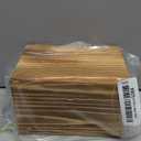 DRASTAR Index Card Holder, 3x5 Index Card Box, Wooden Index Card Organizer with 45 Dividers, Flashcard Notecard Holders for Home Office, Brown