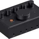 Fosi Audio PH05 5-Channel Headphone Splitter Amplifier, Mini Headphones Amp for Music Studio, Audio Sharing, Podcast Monitor, Supports 16-300 Ohm High Impedance IEM with 12V Power Adapter