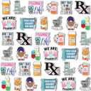 Flutesan 36 Pcs Pharmacy Gifts Magnets Pharmacy Technician Gifts Christmas Pharmacist Nurse Tech Appreciation Funny Medical Accessories Supply for Doctors Nurses Week Fridge Refrigerator Whiteboard